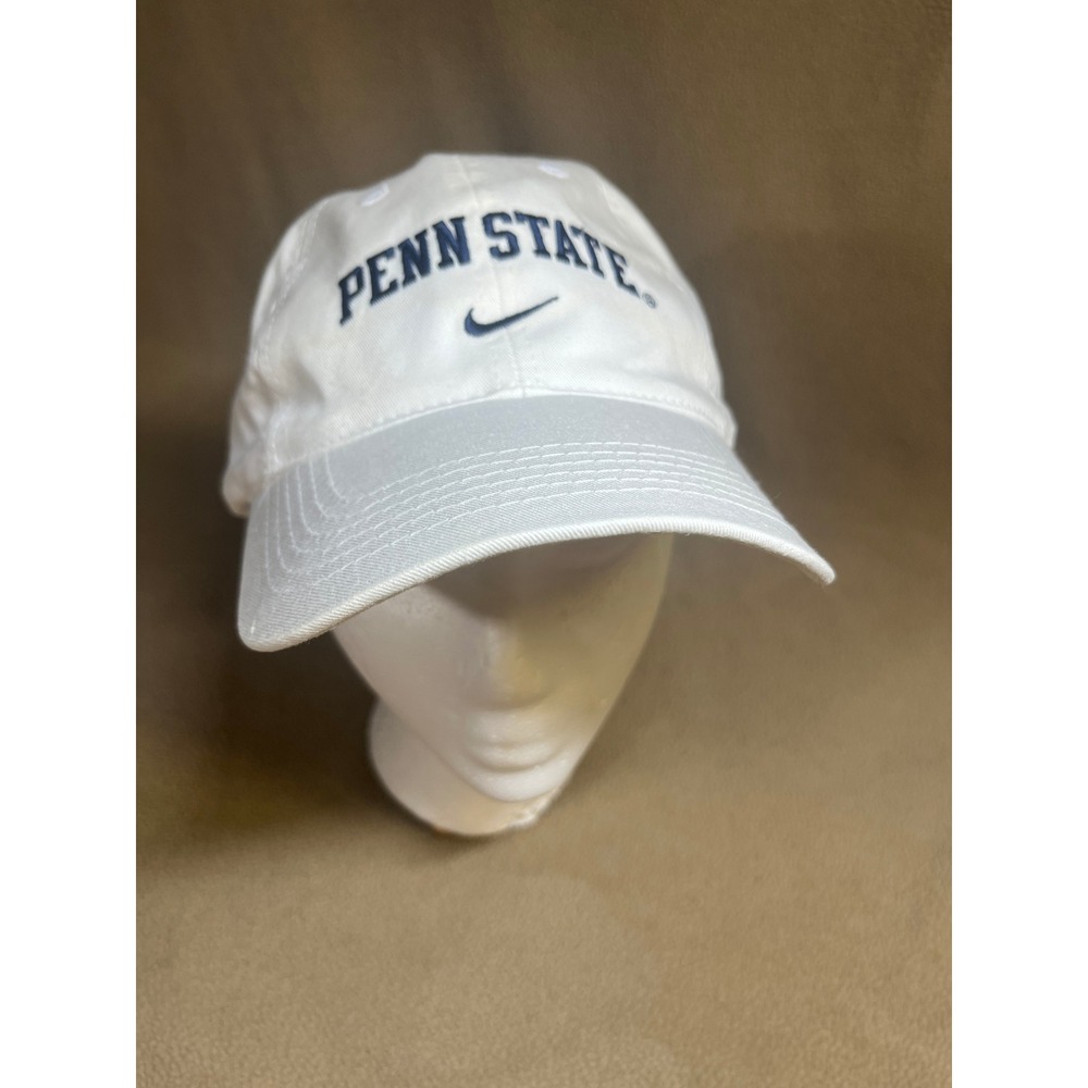 Nike Team Penn State Nittany Lions White Adjustable Strapback Baseball Hat Cap